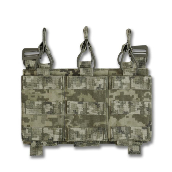 Съемная передняя панель к плитоноске с подсумками под 3 магазина.