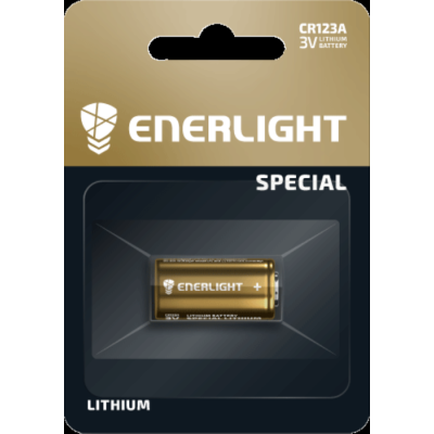 Батарейка літієва ENERLIGHT Lithium ndustrial CR123A, 3V, bli 1 Батарейка літієва ENERLIGHT Lithium ndustrial CR123A, 3V, bli 1
