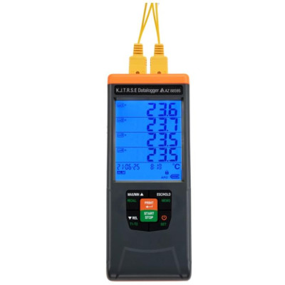 GLP логер температури 4-канальний для термопар K/J/T/R/S/E (USB, CSV) AZ-88595