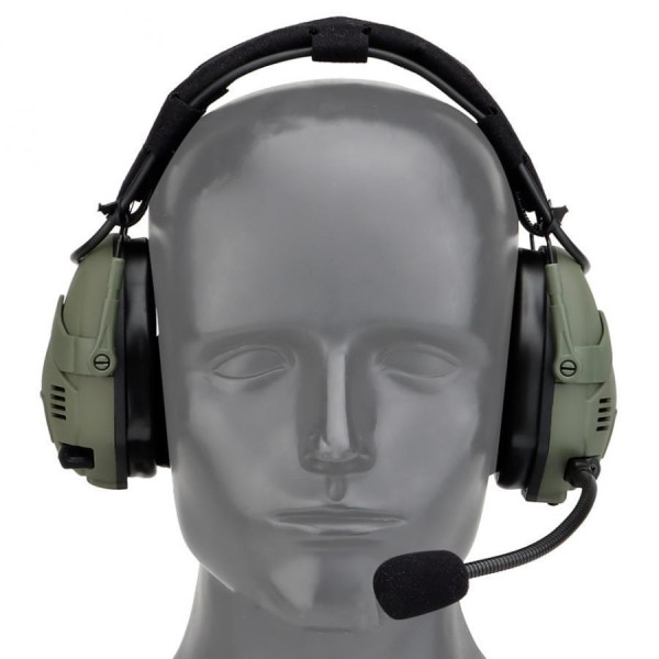 Тактические активные наушники HD-16 Olive