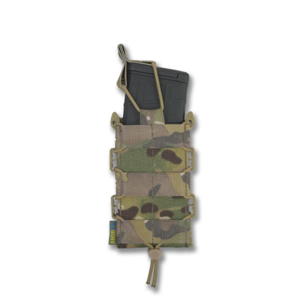Жесткий усиленный тактический подсумок под магазин GU Single Mag Pouch Мультикам