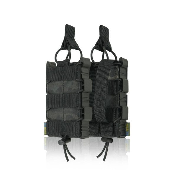 Жесткий усиленный тактический подсумок под магазин GU Single Mag Pouch Черный мультикам