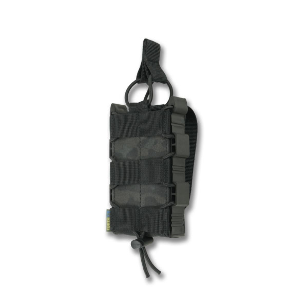 Жесткий усиленный тактический подсумок под магазин GU Single Mag Pouch Черный мультикам