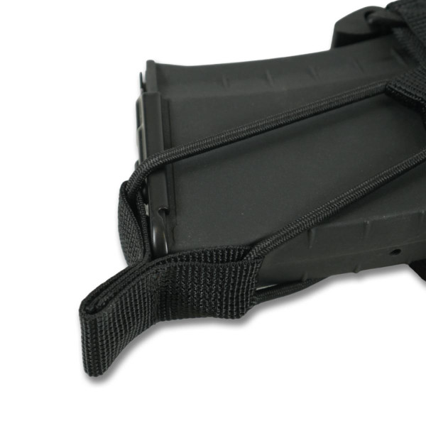 Жесткий усиленный тактический подсумок под магазин GU Single Mag Pouch Черный мультикам