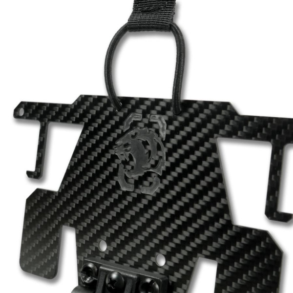 Откидной чехол-держатель под смартфон OneTigris Black Carbon