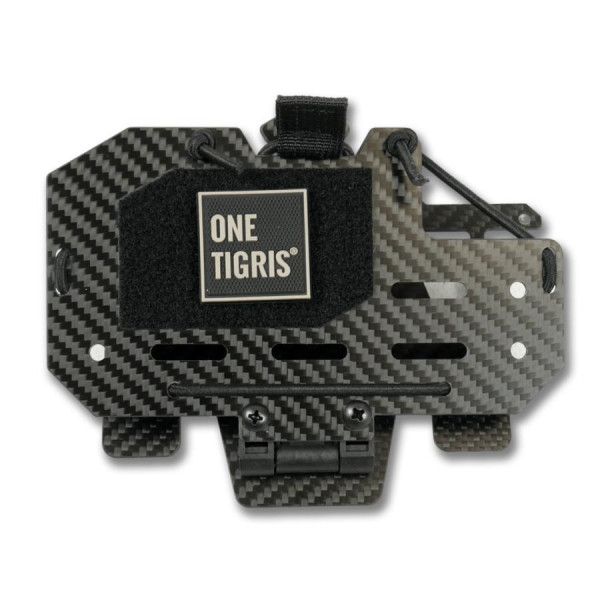 Откидной чехол-держатель под смартфон OneTigris Black Carbon
