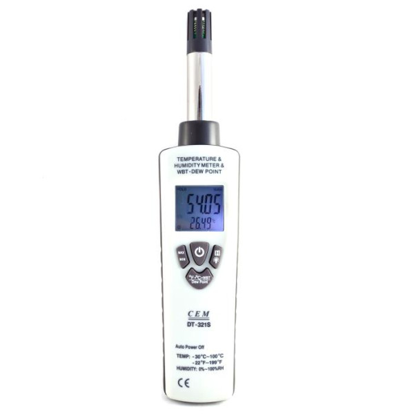  CEM DT-321S (TH-611D) - гигрометр с определением точки росы, влажности и температуры 