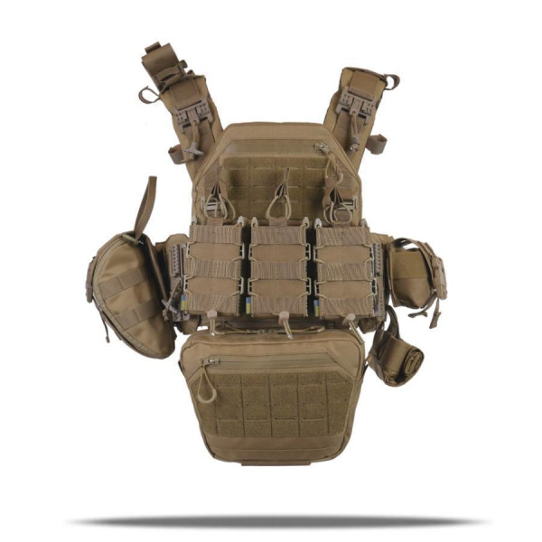Плитоноска GU gen.2 + 8 подсумков койот