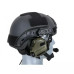 Тактические наушники EARMOR M32Н олива с креплением