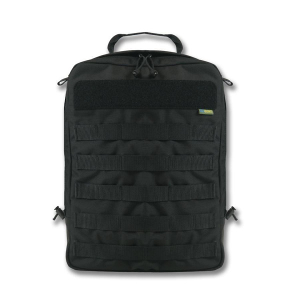 Быстросъемный штурмовой рюкзак с MOLLE ВСУ черный 