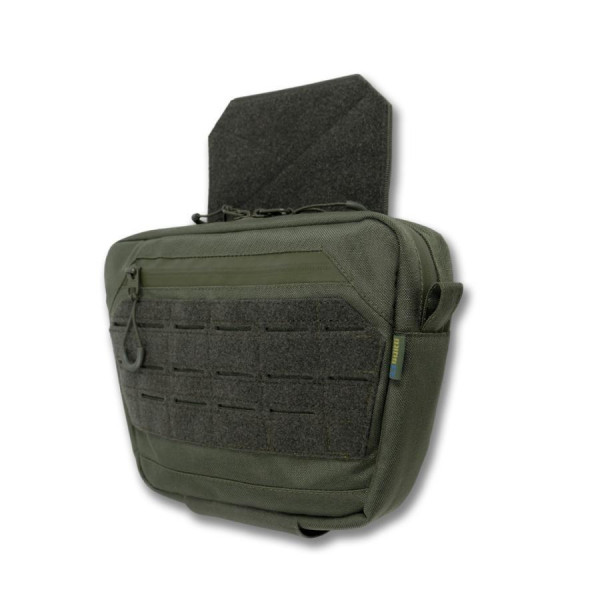 Сумка-напашник XL с баллистическим пакетом 1 класс защиты Kiborg GU Сordura Khaki