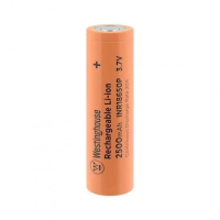 Аккумулятор Westinghouse INR18650 2500 mAh 3.7V Li-ion высокоточный 10C Flat Top