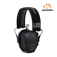 Активные наушники Walker's Razor Slim Patriot Original с патчами (Черный)