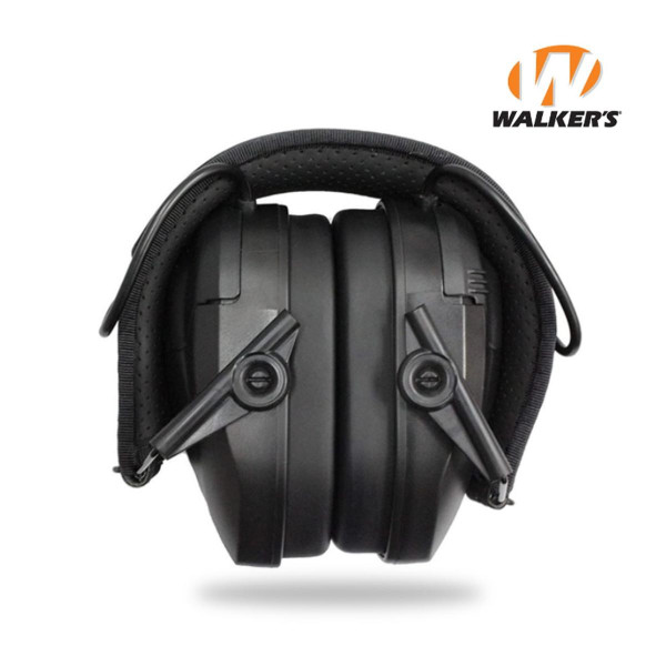 Активные черные наушники с патчами для военнослужащих Walker's Razor Slim Patriot Original