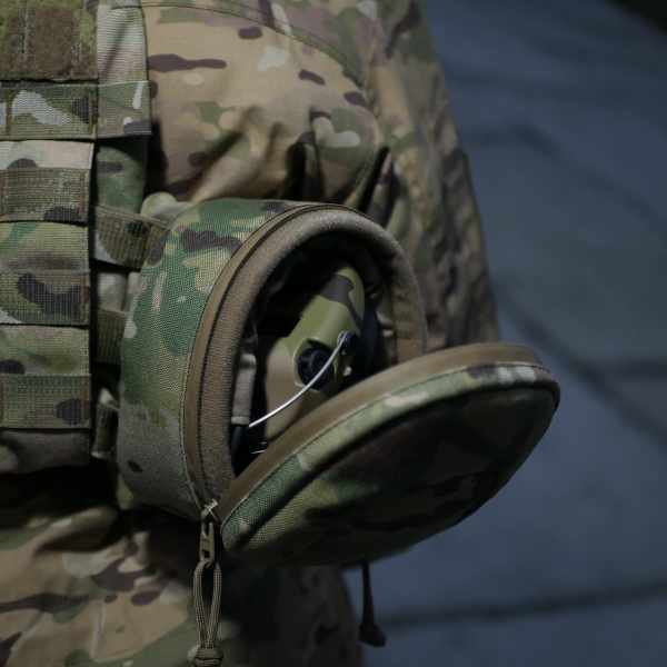 Подсумок  Militex (L) для защиты наушников Cordura original USA Мультикам