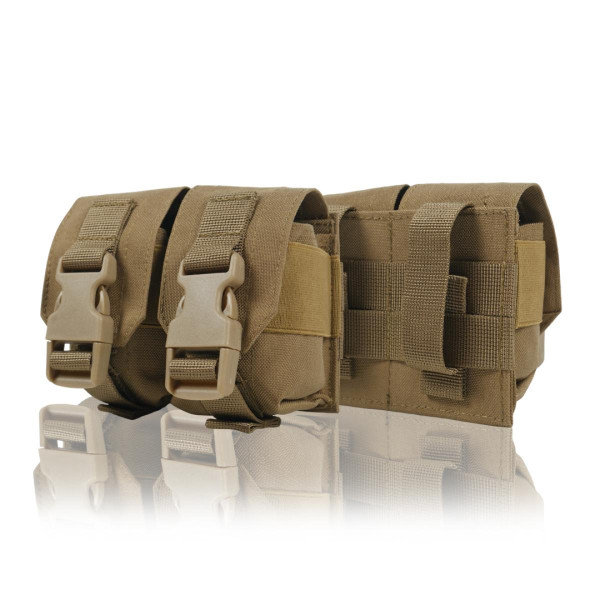 Военный подсумок под 2 гранаты GU Double Mag Pouch (Койот)