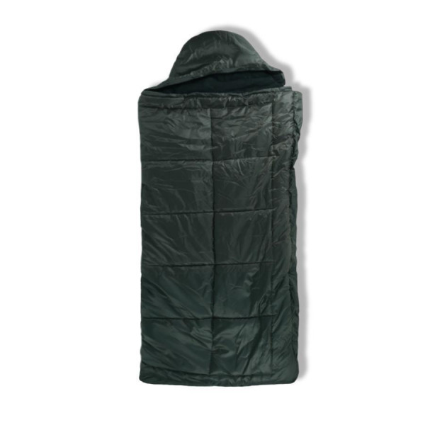 Спальный мешок Kiborg Alfa Fleece Олива -20°C 85×210 – зимний военный спальник