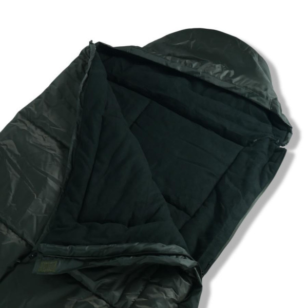 Спальный мешок Kiborg Alfa Fleece Олива -20°C 85×210 – зимний военный спальник