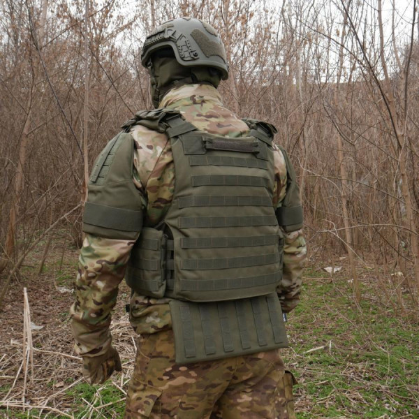 Бронекомплект з балістичним захистом 1 клас захисту Хаки