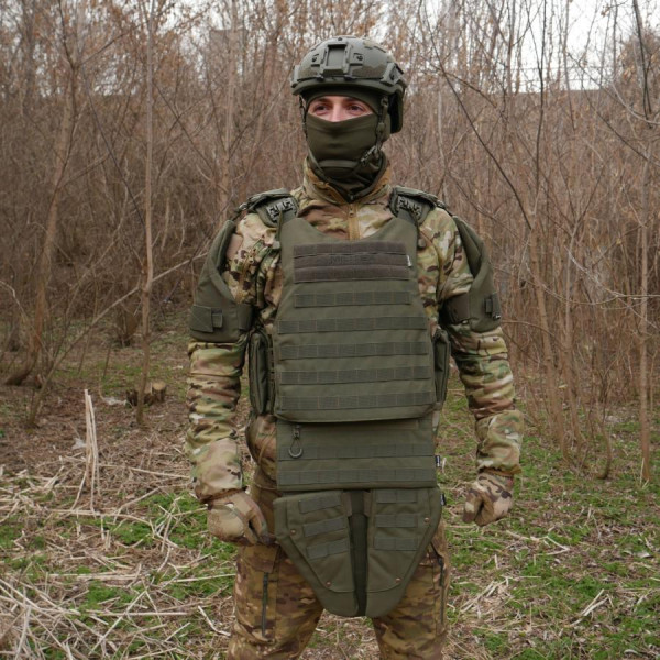 Бронекомплект з балістичним захистом 1 клас захисту Хаки