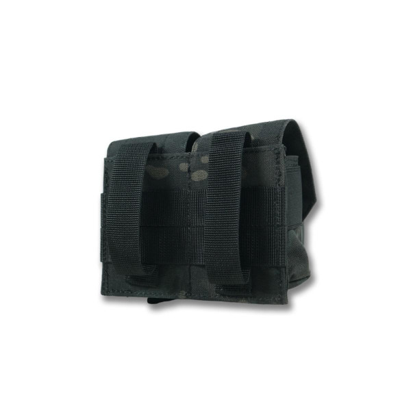 Военный подсумок под 2 гранаты GU Double Mag Pouch (Черный мультикам)