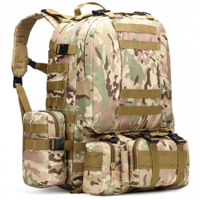 Тактический рюкзак Molle Assault 55л + (3 органайзера) Мультикам