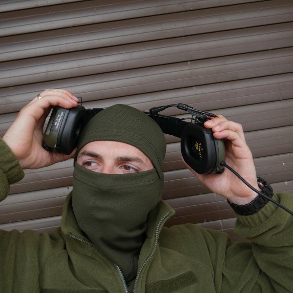 Тактические наушники EARMOR M32 с универсальным креплением Олива