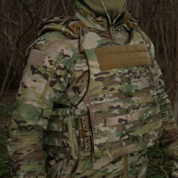 Бронежилет X-1 з балістичним пакетом 1 клас захисту (Збільшена площа захисту) 