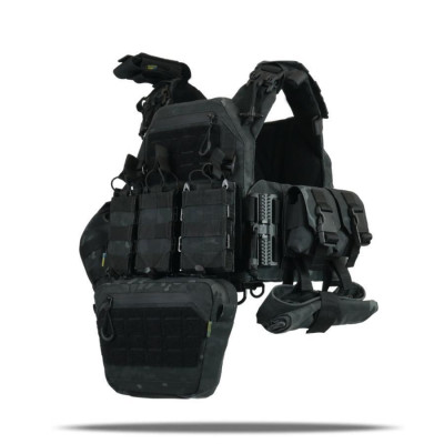 Плитоноска Kiborg GU gen.2+8 подсумков черный мультикам