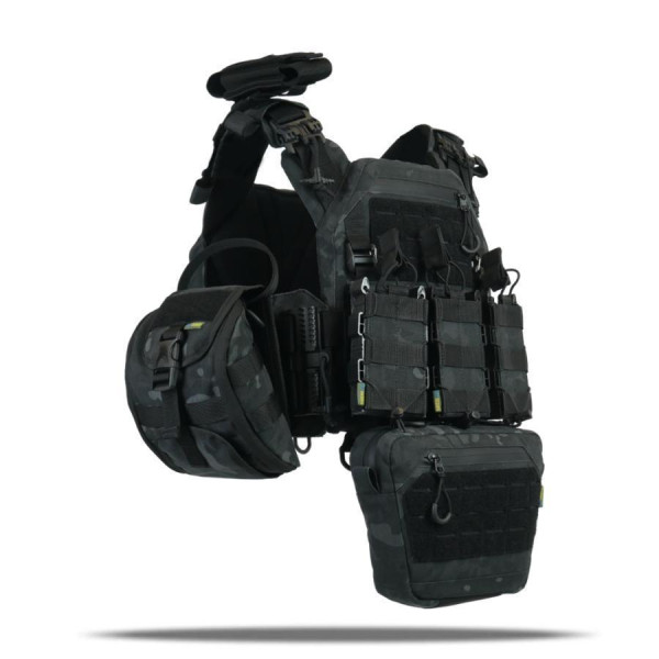 Плитоноска Kiborg GU gen.2+8 подсумков черный мультикам