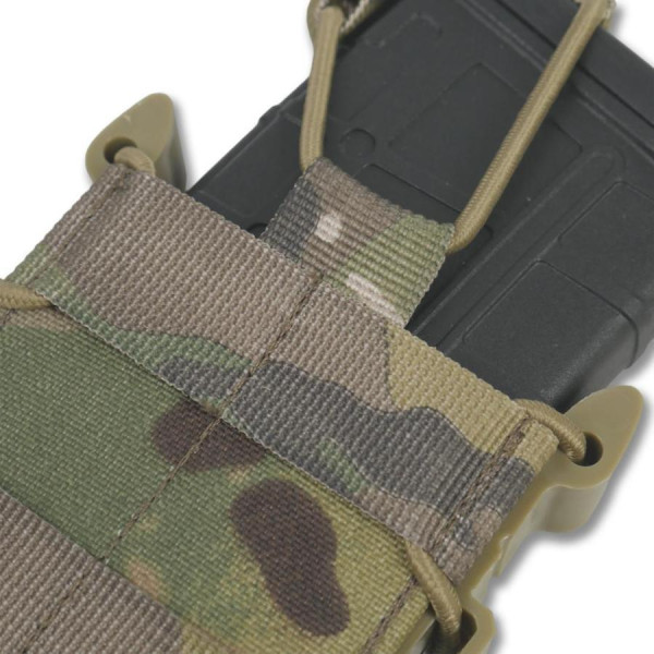 Жесткий усиленный тактический подсумок под магазин GU Single Mag Pouch Мультикам