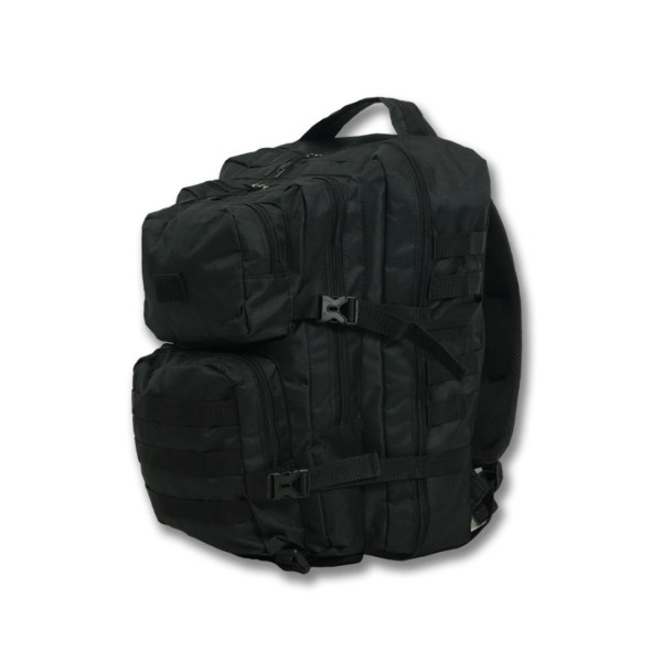 Тактический черный рюкзак с Molle 40л, черный