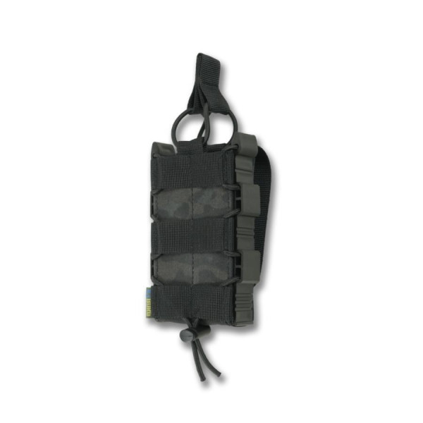 Жесткий усиленный тактический подсумок под магазин GU Single Mag Pouch Черный мультикам