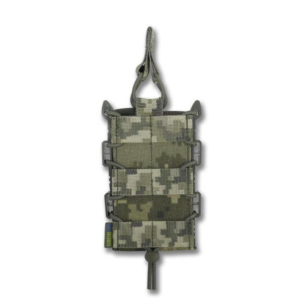 Жесткий усиленный тактический подсумок под магазин Kiborg GU Single Mag Pouch Pixel