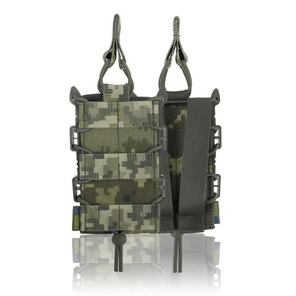 Жесткий усиленный тактический подсумок под магазин Kiborg GU Single Mag Pouch Pixel