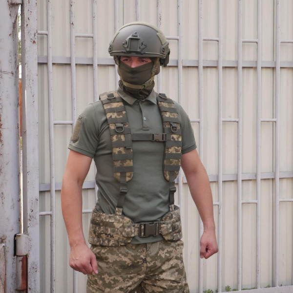 Ремінно-плечова система Kiborg R-1 GEN.2 (M) Pixel