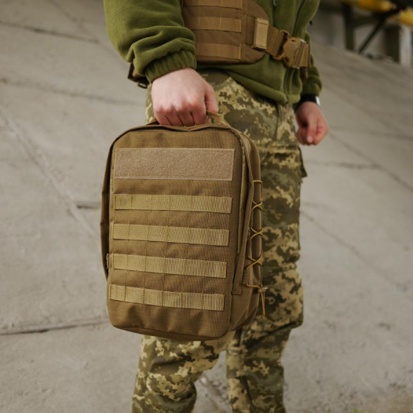 Штурмовой рюкзак с MOLLE ВСУ койот 10 л