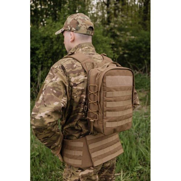 Штурмовой рюкзак с MOLLE ВСУ койот 10 л