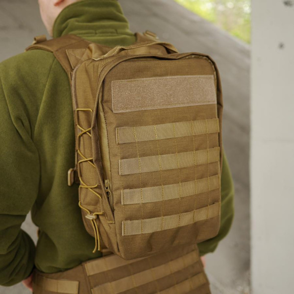 Штурмовой рюкзак с MOLLE ВСУ койот 10 л