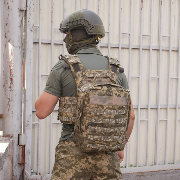 Штурмовой рюкзак с MOLLE ВСУ 10 л пиксель