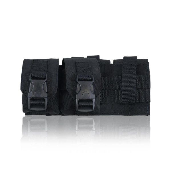 Военный подсумок под 2 гранаты GU Double Mag Pouch (Черный)