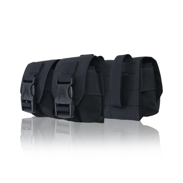 Военный подсумок под 2 гранаты GU Double Mag Pouch (Черный)
