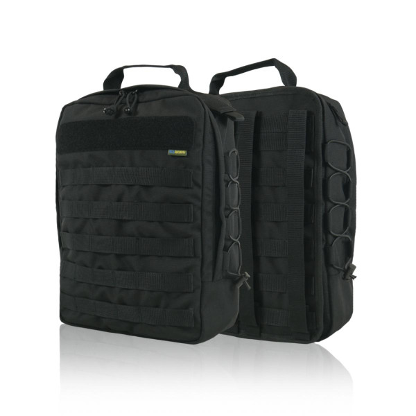 Быстросъемный штурмовой рюкзак с MOLLE ВСУ черный 