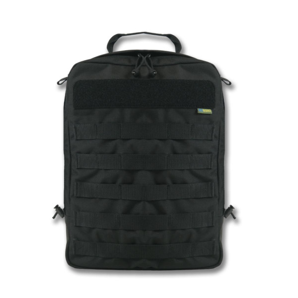 Быстросъемный штурмовой рюкзак с MOLLE ВСУ черный 