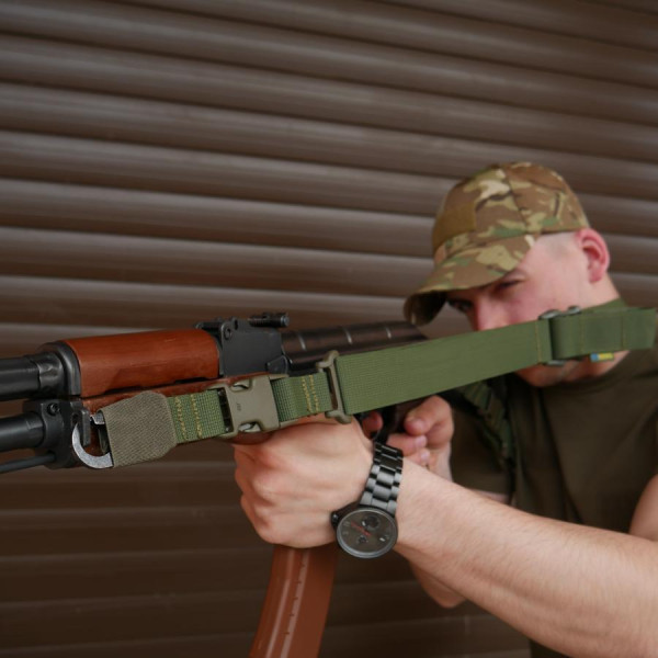 Ремень 2-точечный с пряжкой быстрой регулировки Triple-X Olive