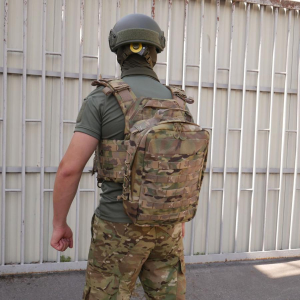 Быстросъемный штурмовой рюкзак с MOLLE ВСУ кордура мультикам