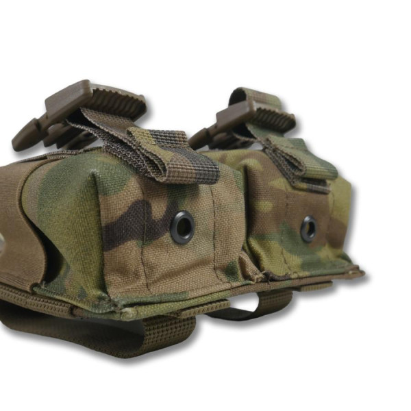 Военный подсумок под 2 гранаты GU Double Mag Pouch (Мультикам)