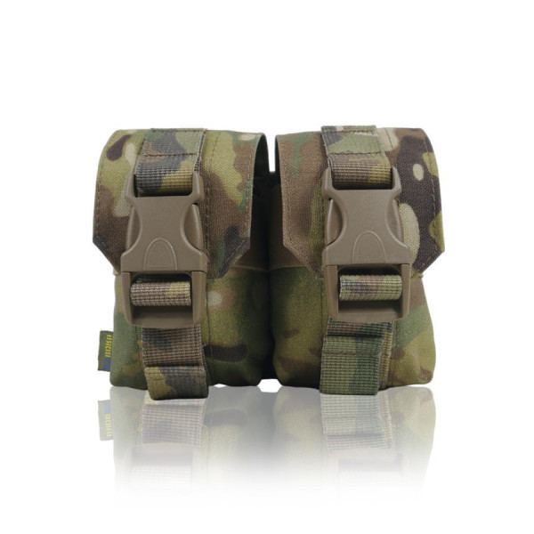 Военный подсумок под 2 гранаты GU Double Mag Pouch (Мультикам)