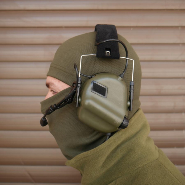 Тактические наушники EARMOR M32 с универсальным креплением Олива